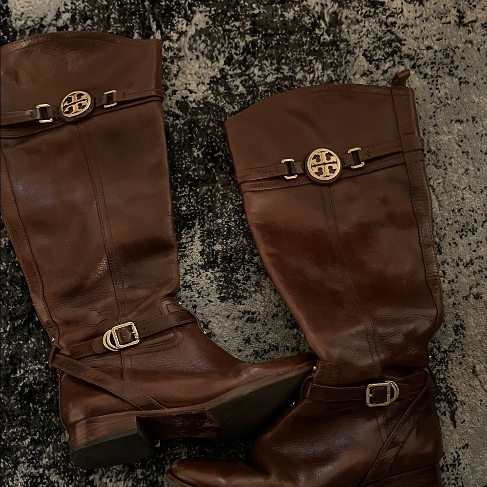 Tory Burch Brown Winter & Rain Boots